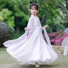 2023新儿童夏季薄款汉服超仙古装女童齐胸襦裙中国风小女孩连衣裙