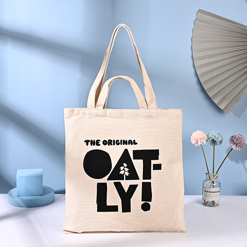 空白广告手提帆布袋定 制 学生时尚创意单肩帆布包 培训班帆布袋