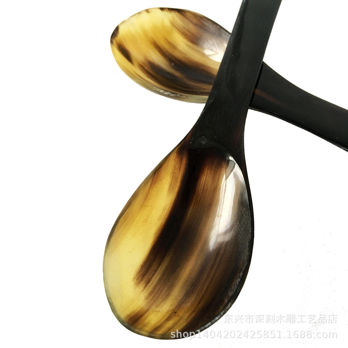 天然牛角工艺品天然黄牛角勺子咖啡勺汤勺汤匙饭勺小勺子