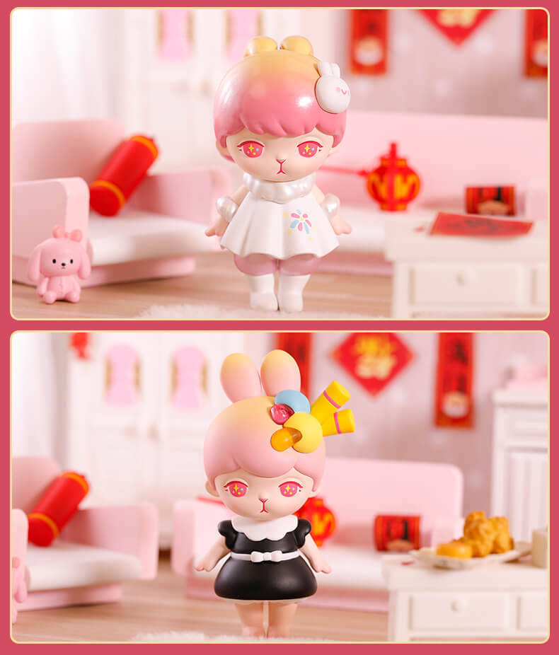 bunny兔子恭贺新禧系列手办盲盒popmart泡泡玛特女生新年礼物摆件