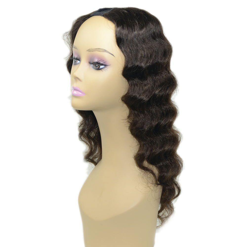 Wig Human Hair Yama Hot Sale Loose Wave Black Curly Hair Mechanism Head Cover Factory Direct Supply