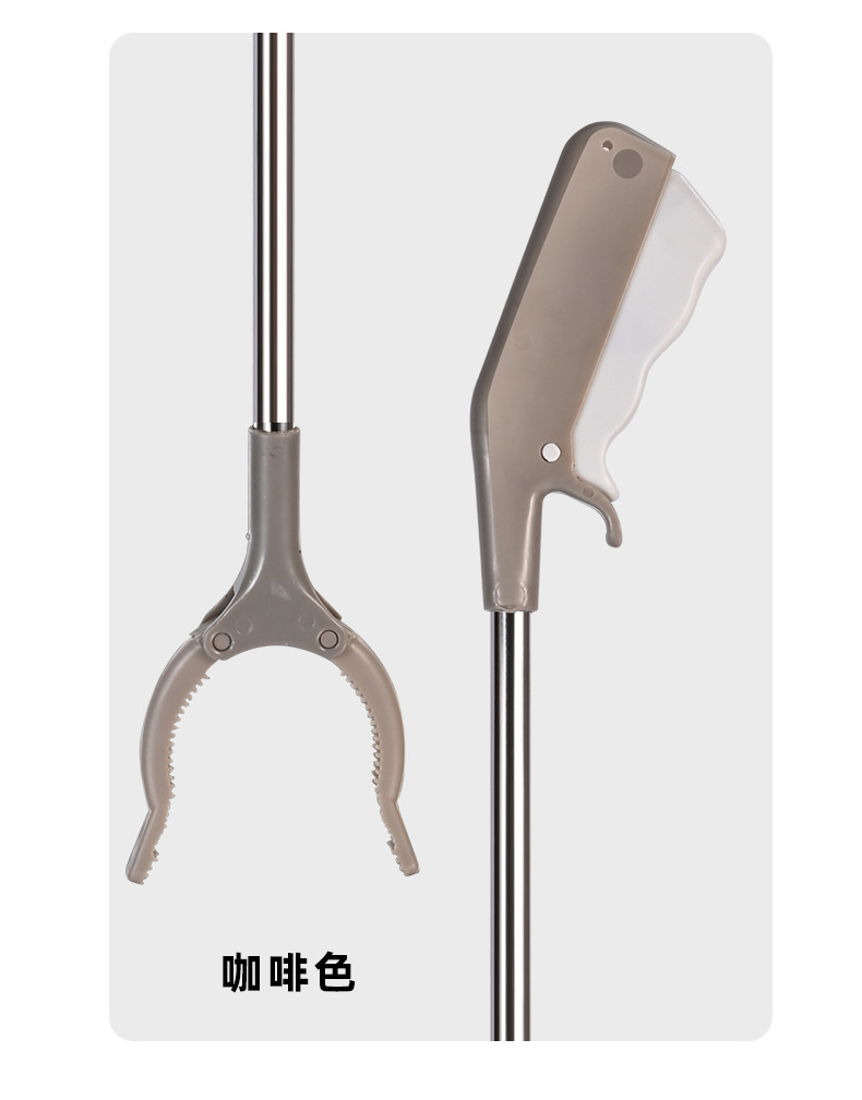 abs垃圾夹子拾物器环保夹卫生夹子环卫捡垃圾钳便携式长柄家用取