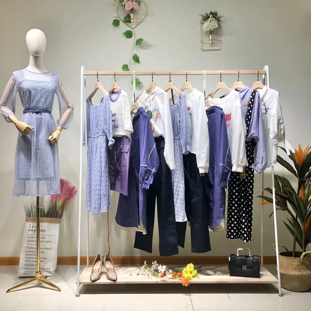 杭州大牌海贝紫涵2021春夏装 品牌折扣女装尾货批发一手货源清仓