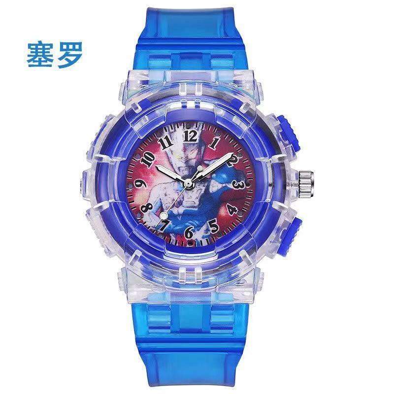 Colorful Luminous Watch Children's Watch Cartoon DiGa Siro Altman Watch Student Watch Sports Drop-Resistant Watch