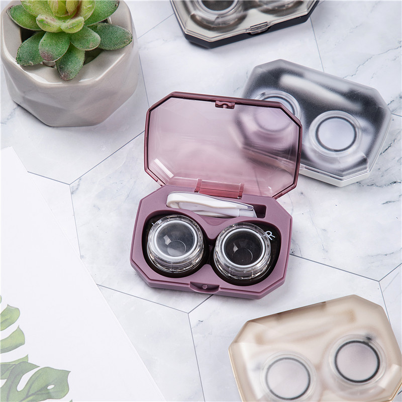 像鱼韩风简约美瞳护理伴侣盒ins卡通隐形眼镜盒/来图可定制/ls253