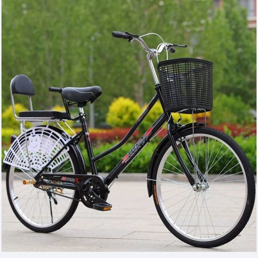 成人24寸26寸老式自行车男女士学生便复古通勤中老年休闲单车