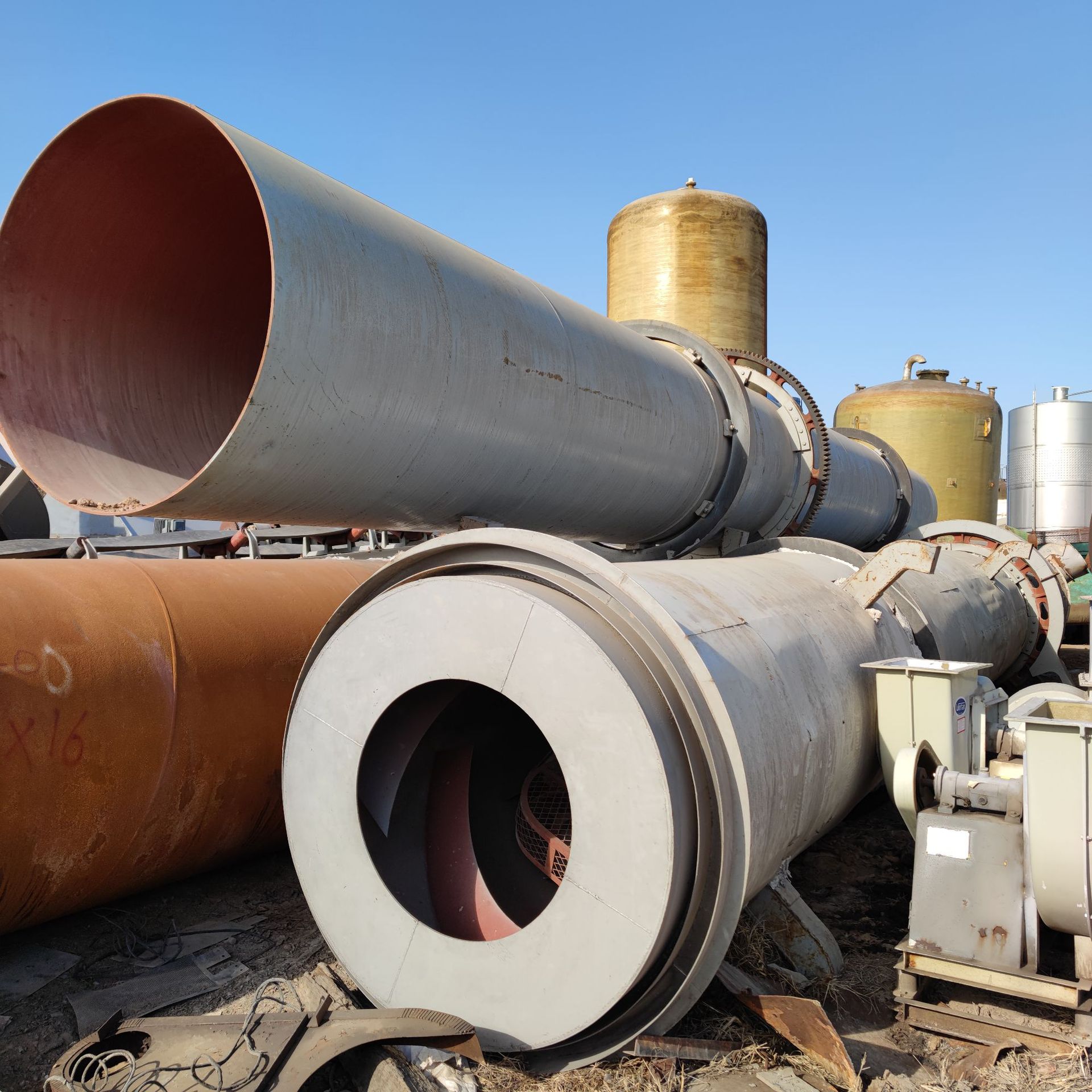 出售二手蒸汽滚筒烘干机 生物质颗粒滚筒烘干机 有机肥滚筒烘干机