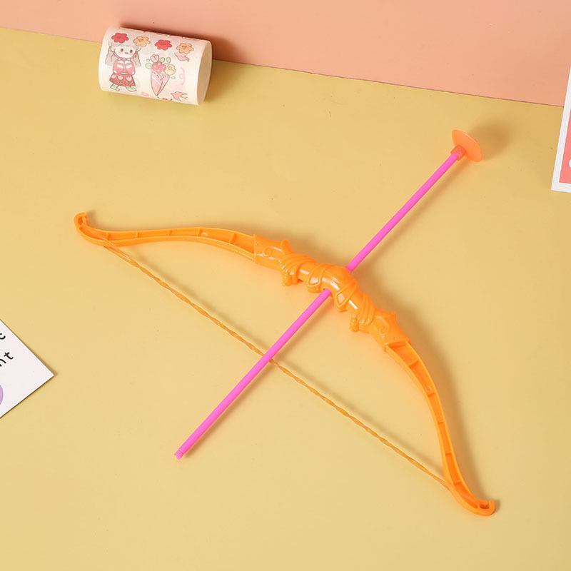 Small Plastic Bow and Arrow 31cm Children's Bow and Arrow Toy Sucker Soft Bullet Bow and Arrow Set Educational Toy Stall Toy