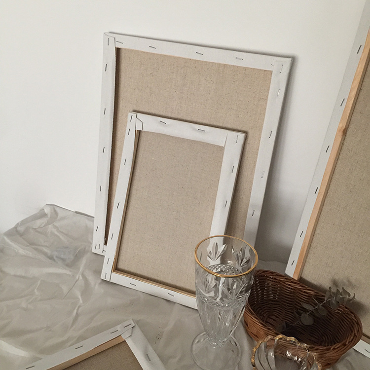 tjj 韩国ins框 北欧风亚麻布框相框画框拍摄摆拍道具简约家居装饰