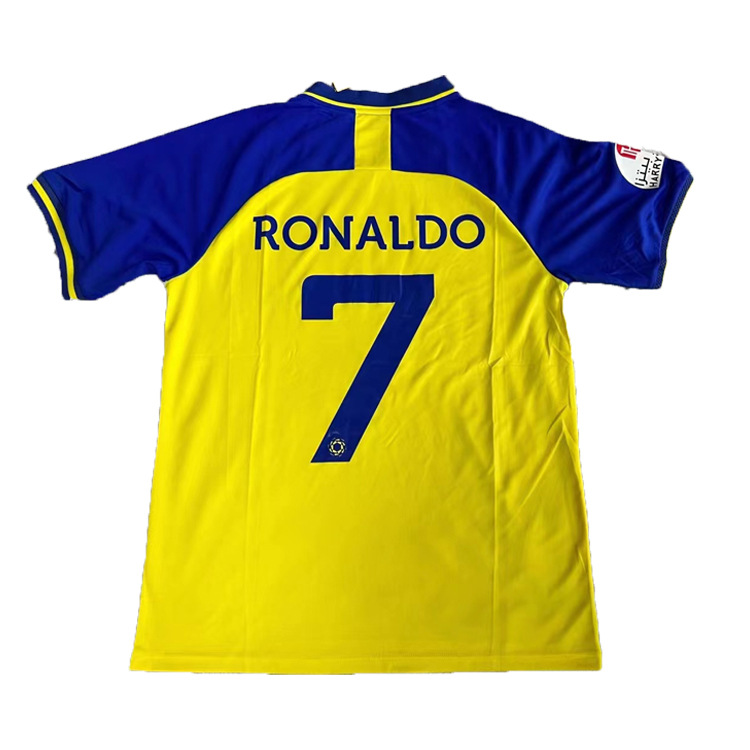 22-23沙特联赛利雅得胜利主场7号c罗球衣 成人上衣训练服足球服
