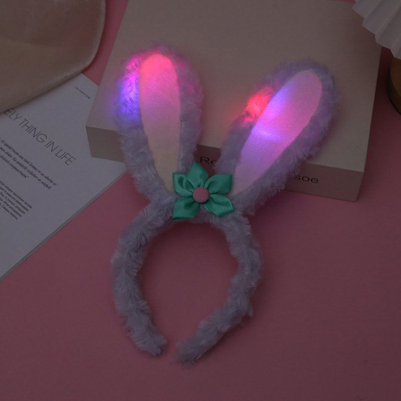 StellaLou Rabbit Ears Hair Hoop Korean Style Girl Cute Cartoon Doll Hair Band Hair Clip Headband Plush Washing Face Hair Band