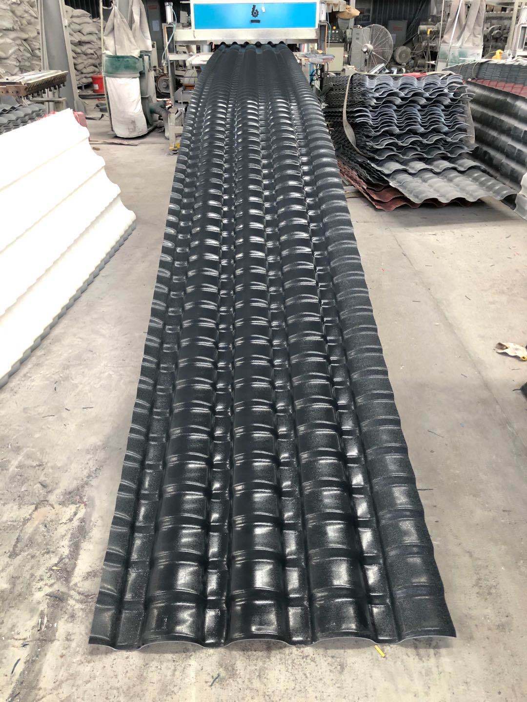 成都树枝瓦加厚塑料小青瓦别墅瓦屋面树脂瓦翻修用仿古塑胶瓦片