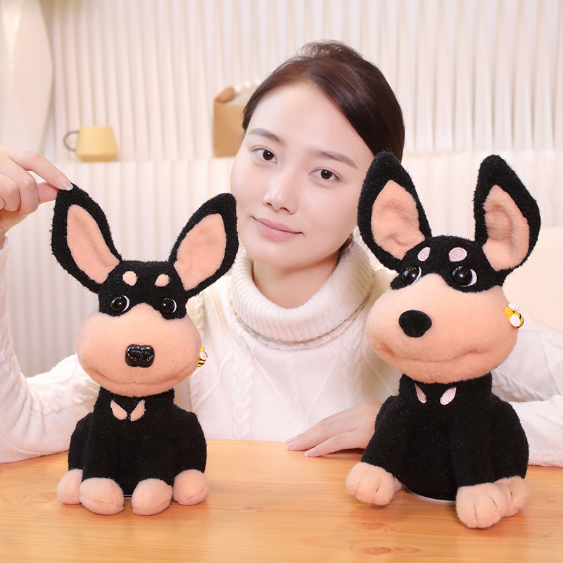 Tiktok Bee Dog Plush Electric Puppy Head-Shaking Dog Bee Dog Singing Children's Day Toy