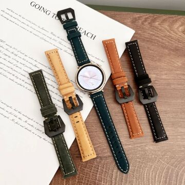 适用华为gt4手表带磨砂真皮高级感商务风小众简约18mm表带-阿里巴巴