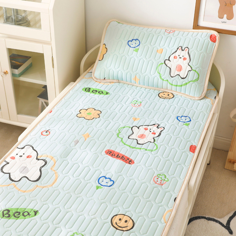 Baby Latex Summer Sleeping Mat Kindergarten Mat Children Soft Seat Baby Bed Thin Chest Pad Newborn Baby Summer Mat Two-Piece Set