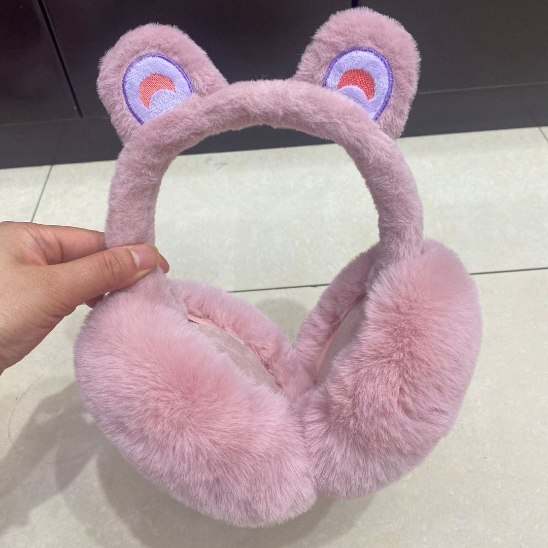 耳套毛绒耳罩女生骑行可折叠可爱防风保暖护耳朵防冻耳包冬季新款