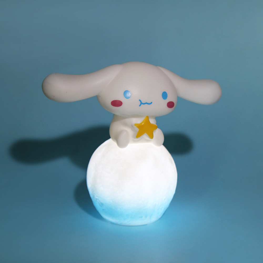 Sanrio Cinnamon Puppy Small Night Lamp Cake Ornaments Baking Decoration Cartoon Big Ears Dog Birthday Gift
