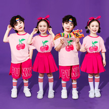 六一儿童啦啦队演出服多巴胺幼儿园园服可爱小学生运动会服装班服