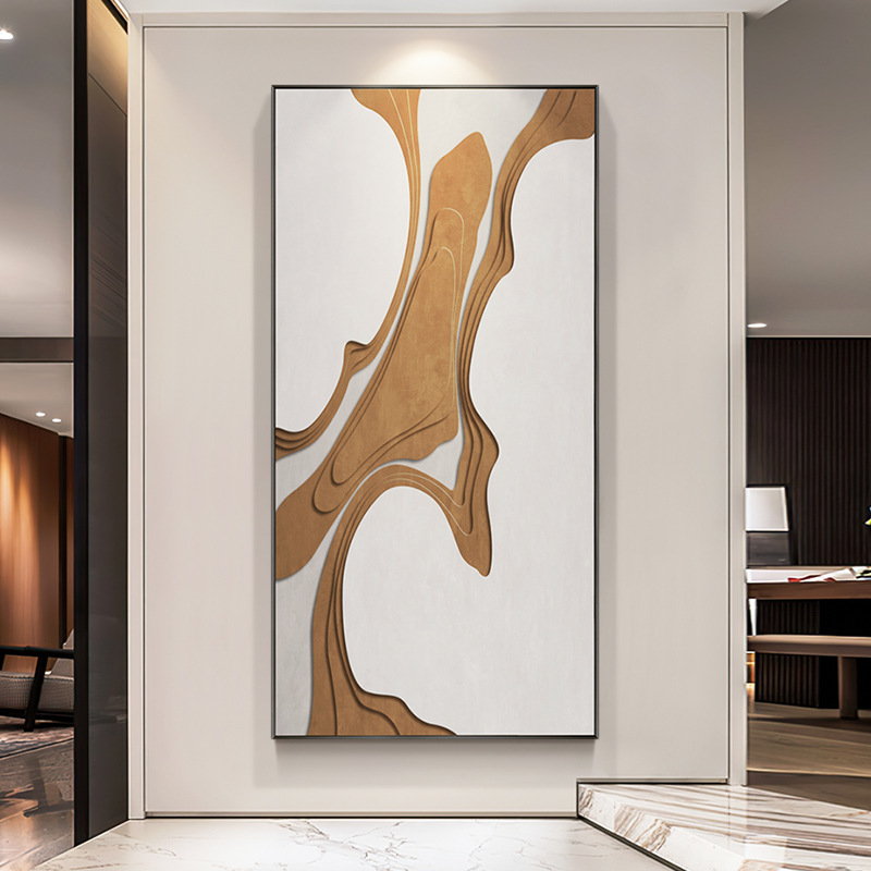 简约现代玄关装饰画极简抽象立体高级感客厅沙发背景墙轻奢壁挂画