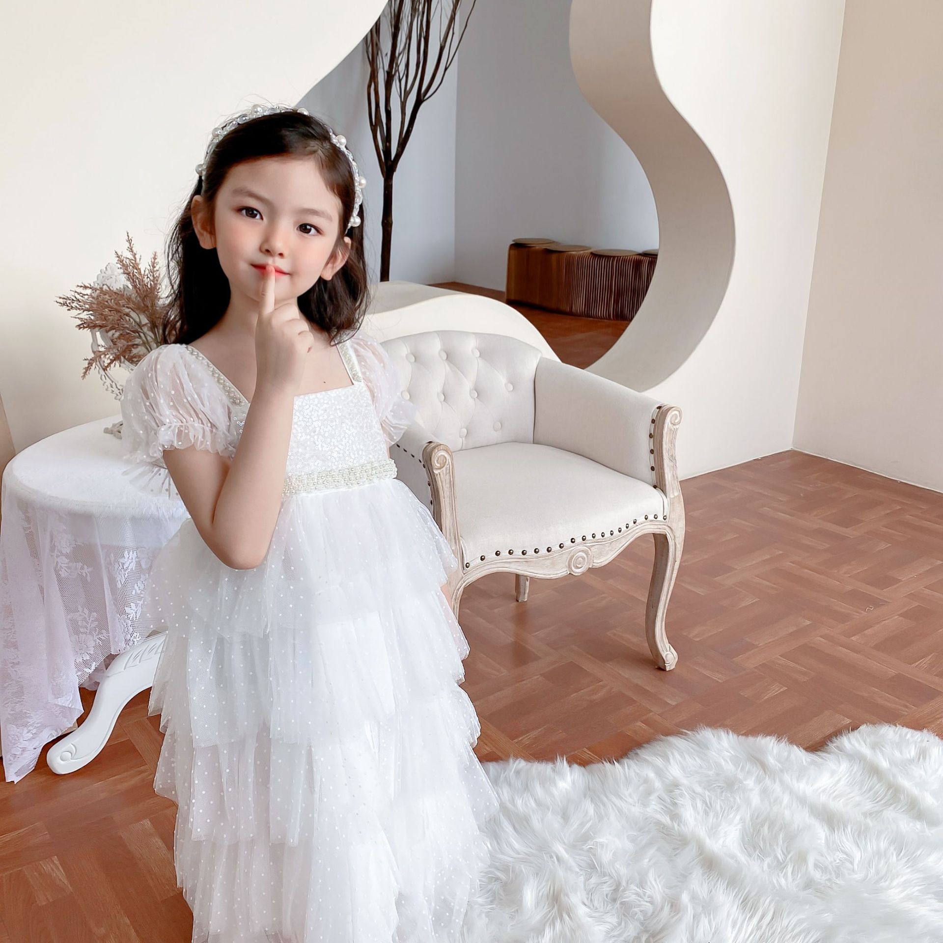 女童连衣裙2021新款夏季童装女裙爱莎艾莎仙女公主裙白雪公主裙子