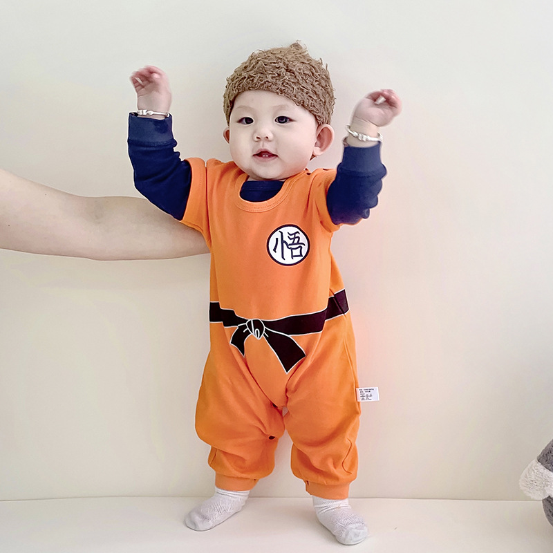 Baby Cartoon Jumpsuit Autumn Baby Cotton Wukong Cute Shape Clothes Long Sleeve Newborn Autumn Romper Baby Clothes