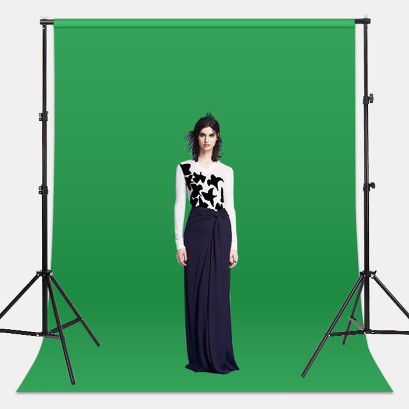 3*6米绿色抠像布拍照道具人物影楼照相摄像棚绿幕直播设备背景布