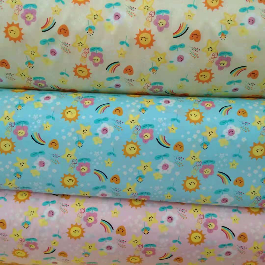 批发纯棉床品面料 田园小碎花布料 女童连衣裙面料 全棉印花棉布