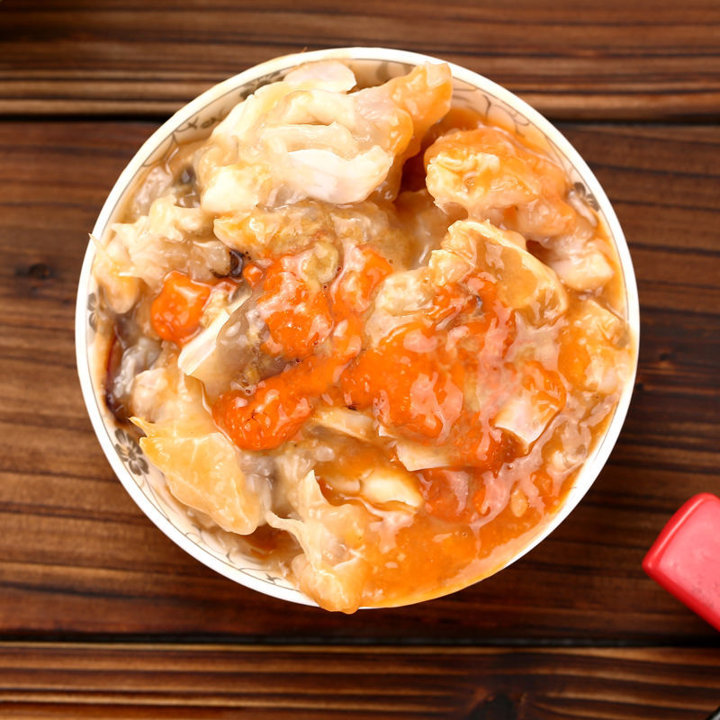 醉蟹 蟹王红膏蟹糊 野生梭子蟹螃蟹酱蟹浆 蟹膏宁波特产 蟹类制品