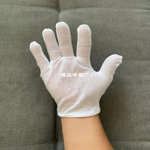 厂家销售薄棉白手套 汗布手套 纯棉作业手套 品质管理用质检手套
