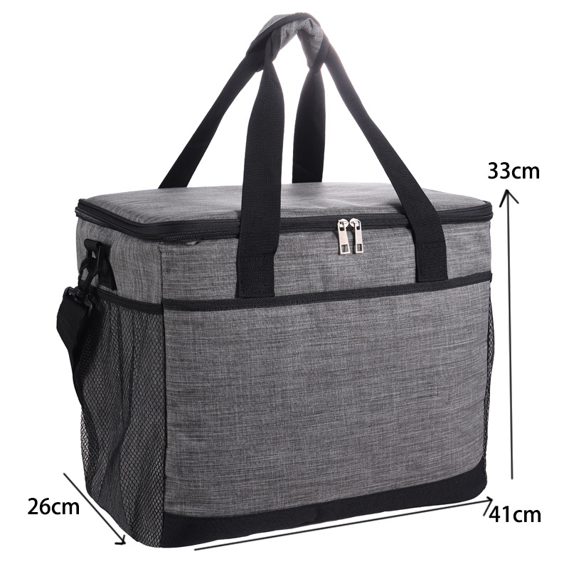 Large-Capacity Insulated Bag Outdoor Camping Picnic Bag Oxford Cloth Crossbody Cold Insulation Portable Ice Bag