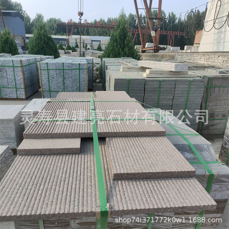 贵妃红石材厂家 褐红色高粱红富贵红花岗岩 紫点红麻马蹄石茶花红