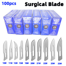 100pcs Stainless Steel Surgical Blade10#/11#/12#15# 18# 22#