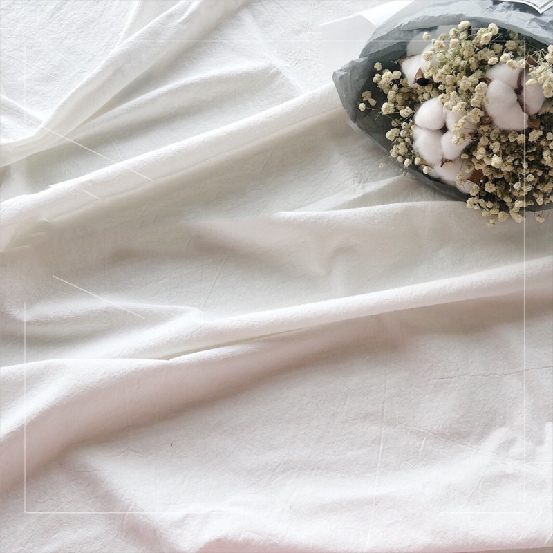 ins极简棉麻背景布 chic简约纯白色首饰品摄影直播拍照道具背景布