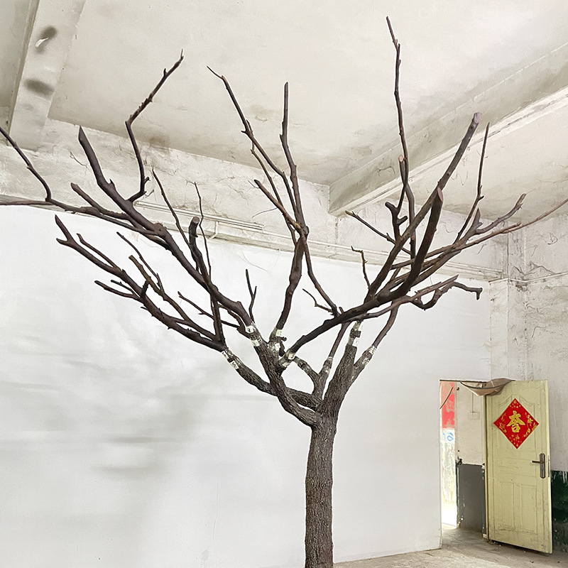仿真枯树 室内家居造景枯树干枝装饰商场橱窗道具黑色 枯树厂家