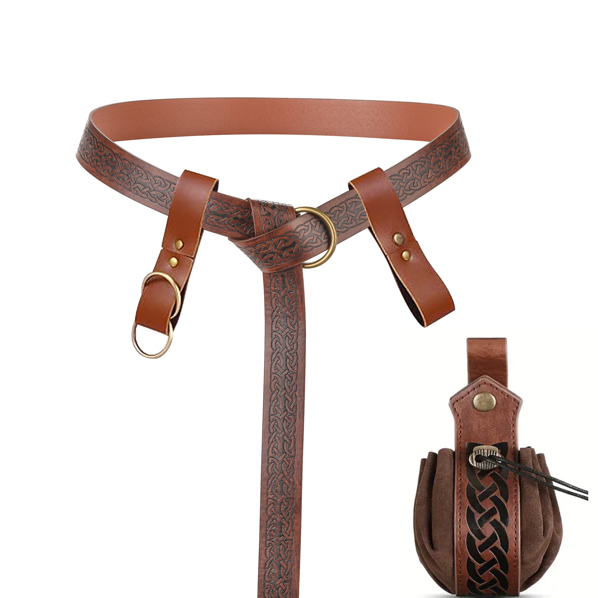 维京人风格毛护腕欧洲中世纪复古骑士护腕cosplay舞台服饰道具