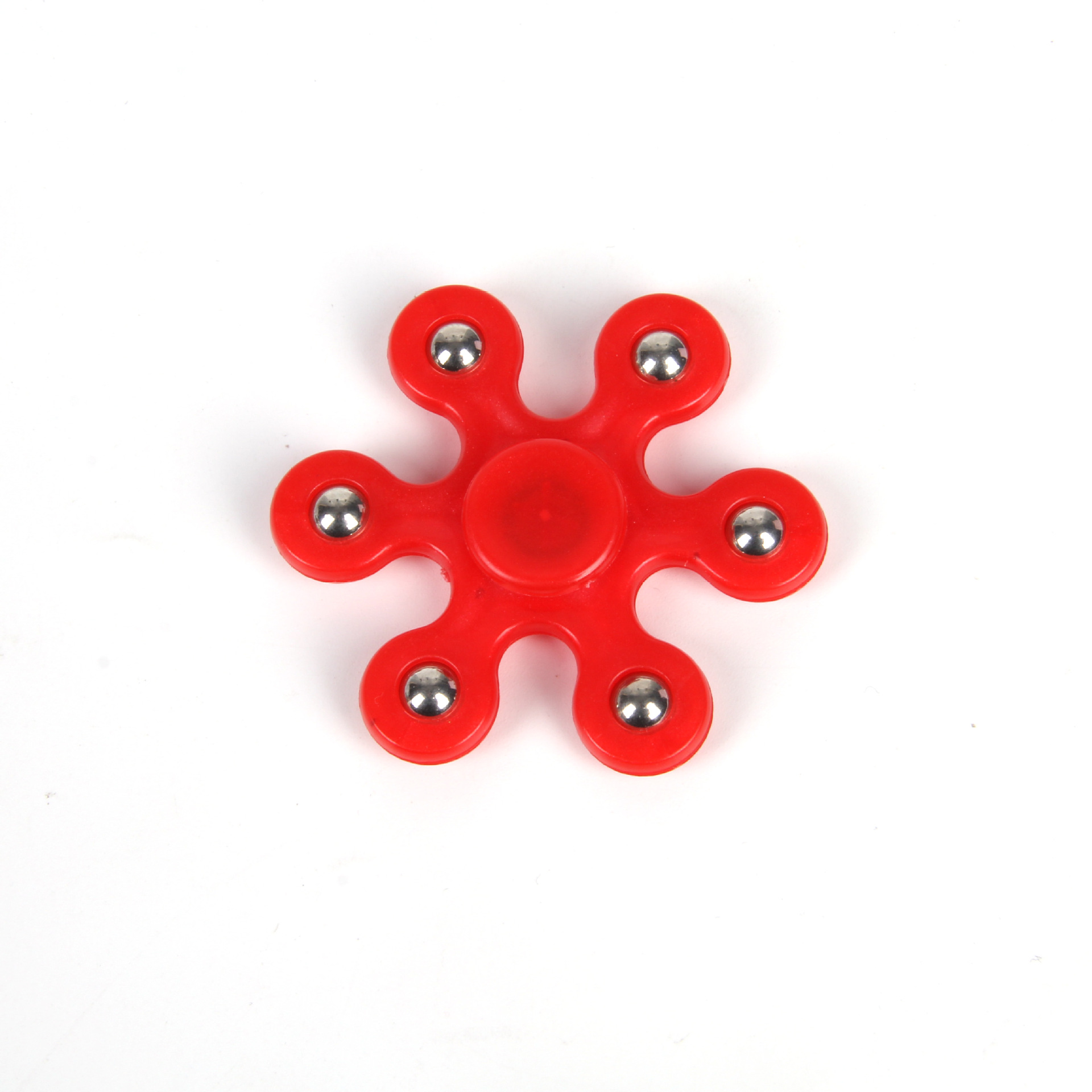 六珠指尖陀螺儿童减压玩具六叶轴承六角钢珠螺旋指间玩具