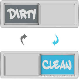 亚马逊热销洗碗机磁贴清洁指示牌冰箱贴厨房整理用clean dirty