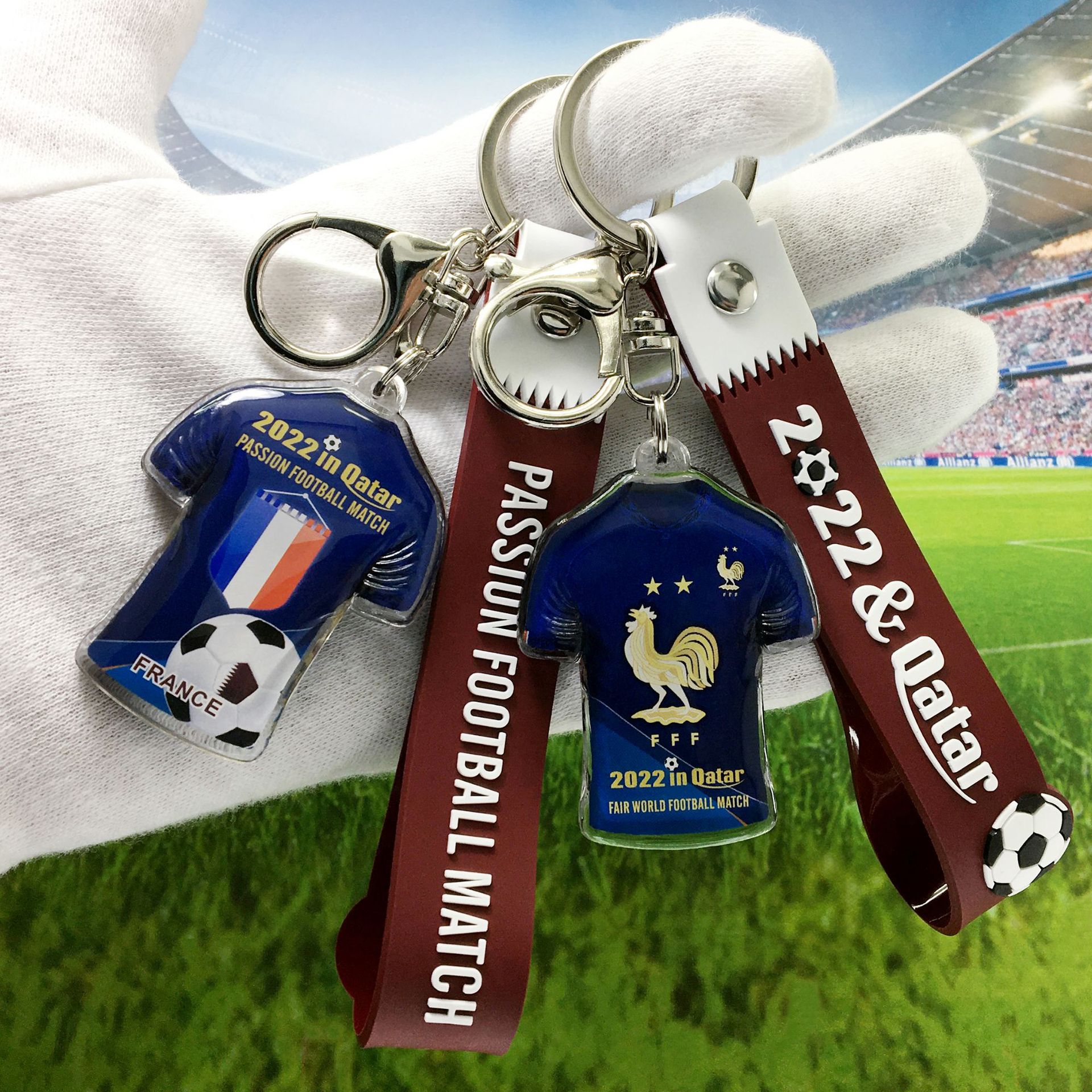 美职联赛迈阿密国际足球俱乐部梅西球迷钥匙扣链世界杯小礼品挂件