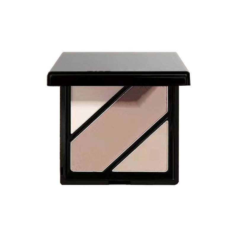 Two-Color Three-Color Contour Compact Concealer Face Modification Shadow Nose Shadow Side Shadow Brightening Highlight Waterproof Sweat-Proof Contour Compact