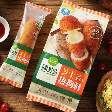 圃美多拉丝芝士热狗棒韩式芝士棒肠微波炉速食空气炸锅专用半成品