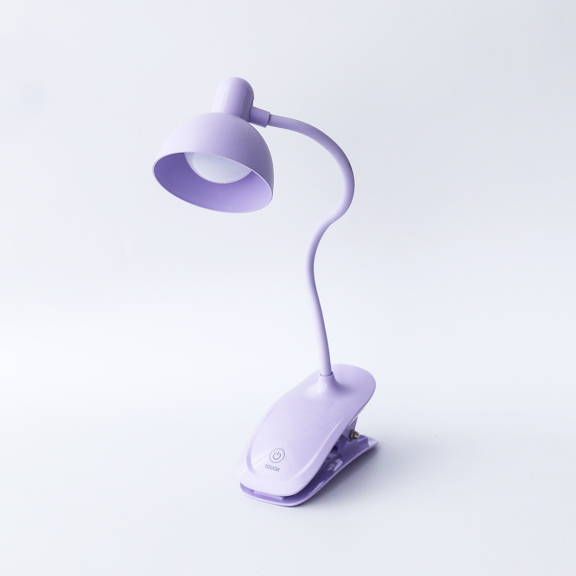 Creative Bedside-Use Reading Bedroom Desk Reading Universal Soft Arm Touch Dimming Clip Led Desk Lamp Usb Rechargeable