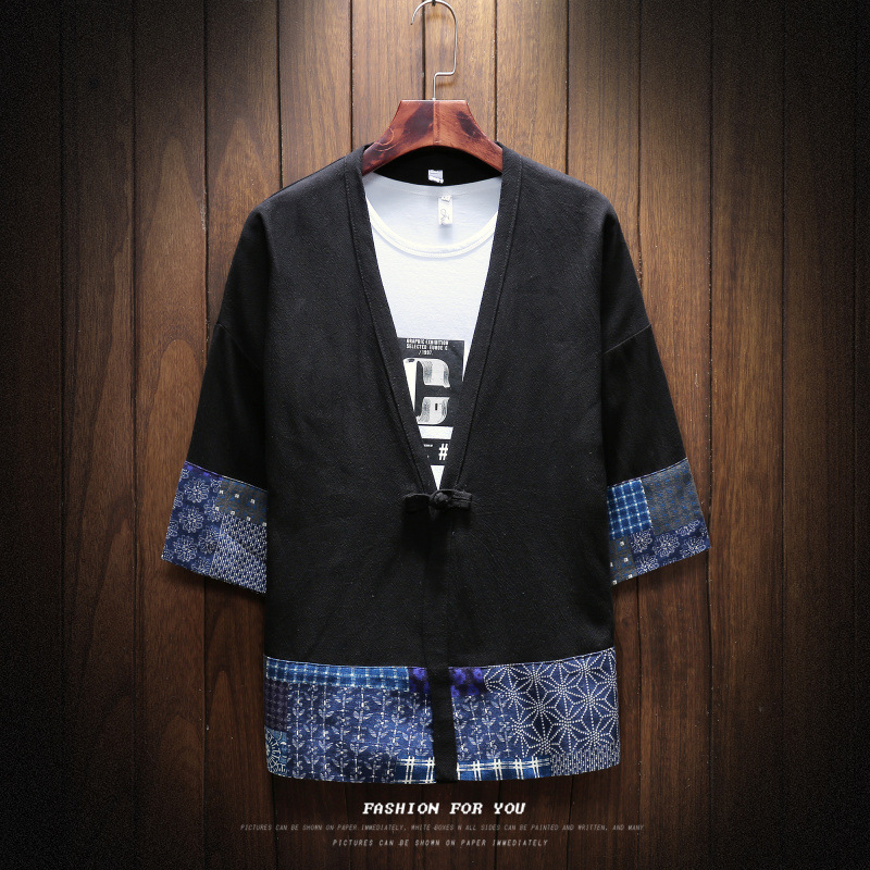 彝族衣服彝男披风外套四川大凉山民族服装云南傣族传统服饰上衣服