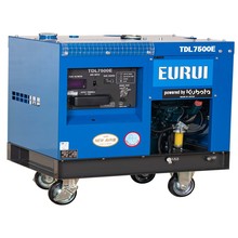 EURUI东洋5.6KW/6.5千瓦单相220V双缸静音水冷移动式柴油发电机组