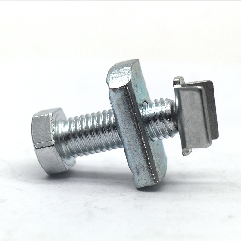 现货v型加强筋螺栓 管廊消防桥梁支吊架配件加紧装置 加强筋螺栓