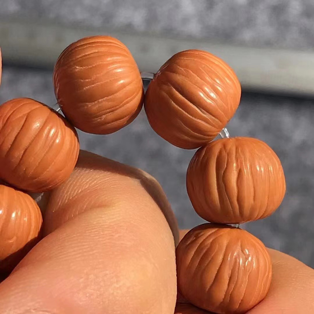 土豪猴头凤羽猴头核桃单圈文玩猴头108长串猴头手串 大量批发