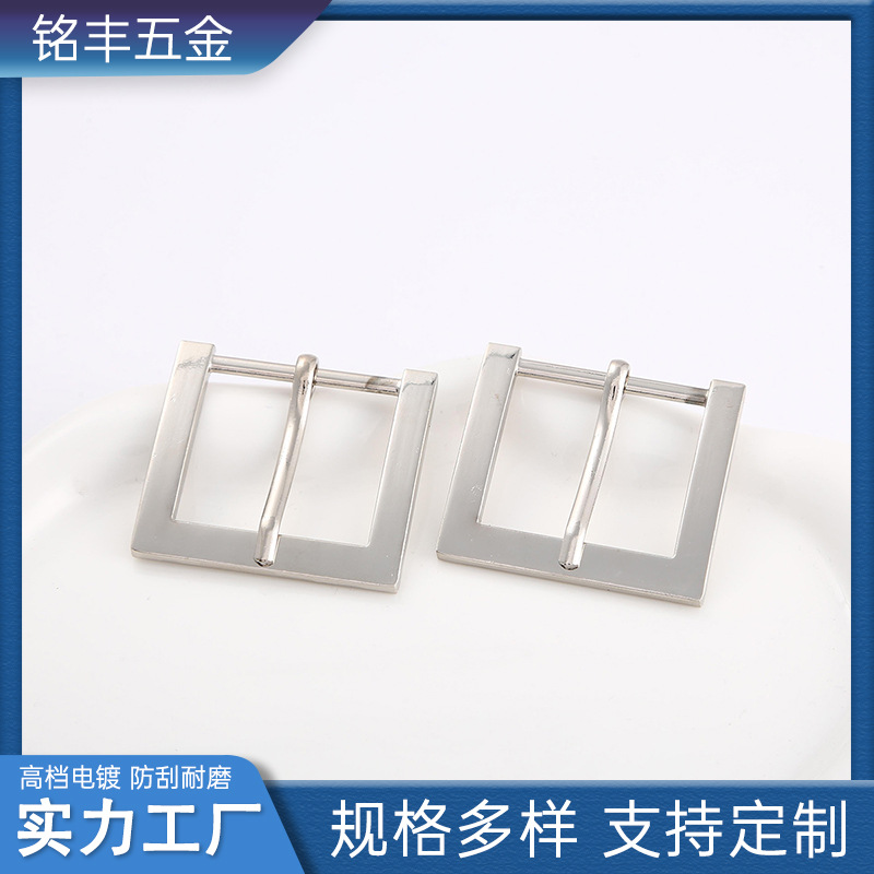 factory wholesale japanese buckle zinc alloy pin buckle belt buckle adjustable buckle zinc alloy die casting square pin buckle belt