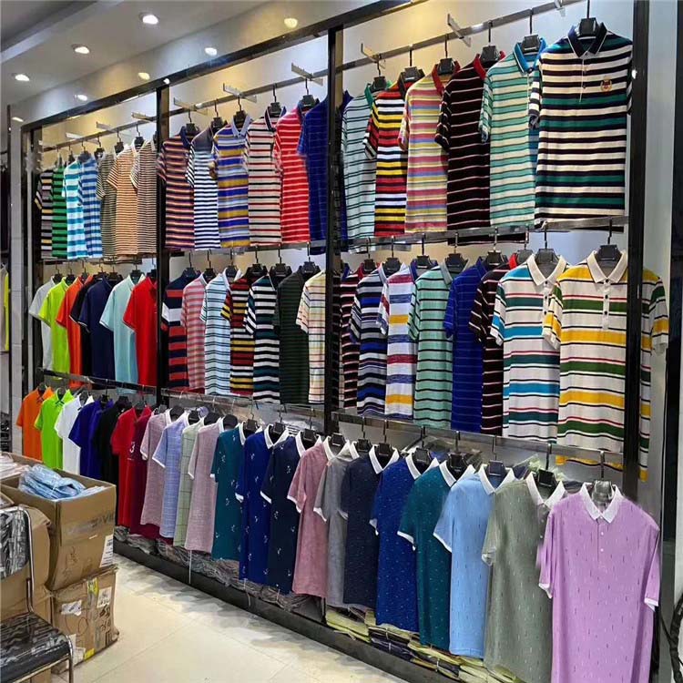 外贸男装翻领短袖 中老年爸爸polo衫男短袖 地摊尾货夜市货源批发