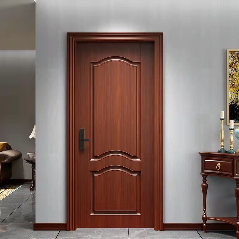爆款新品 别墅家用手动整套纯原木门室内卧室房间实木门 工厂直供