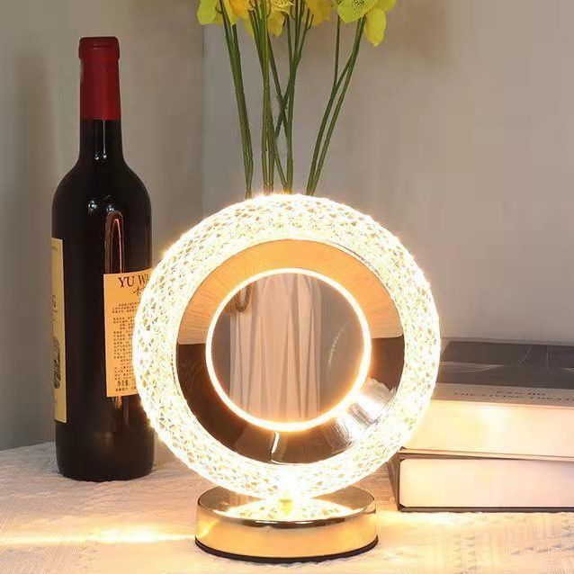 Elegant Crystal Bedside Lamp