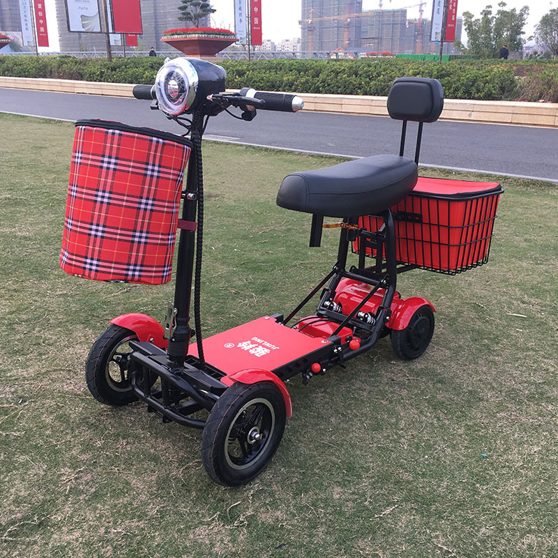 小型四轮折叠网红电动车 女士接送孩子电瓶车成人迷你代步车-阿里巴巴